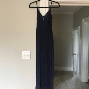 Navy Spaghetti Strap Jumper